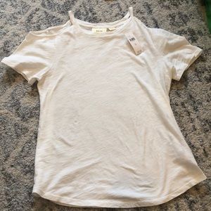 Anthropologie open shoulder tee